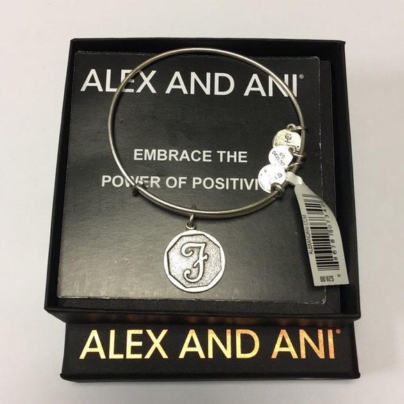 Alex and Ani Initial Bracelet F - Picture 3 of 4